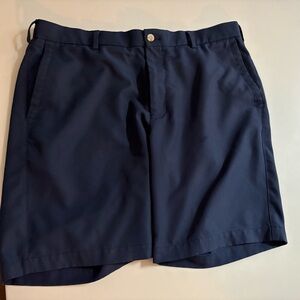 Peter Millar Blue Flat Front Shorts 34